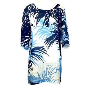 MAX MARA SUMMER DRESS IN BLUE AND WHITE